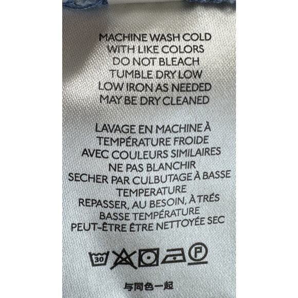 Pilcro Letterpress Shirt Women’s Size Small Sigourney Corduroy Button Down Blue - Picture 10 of 12